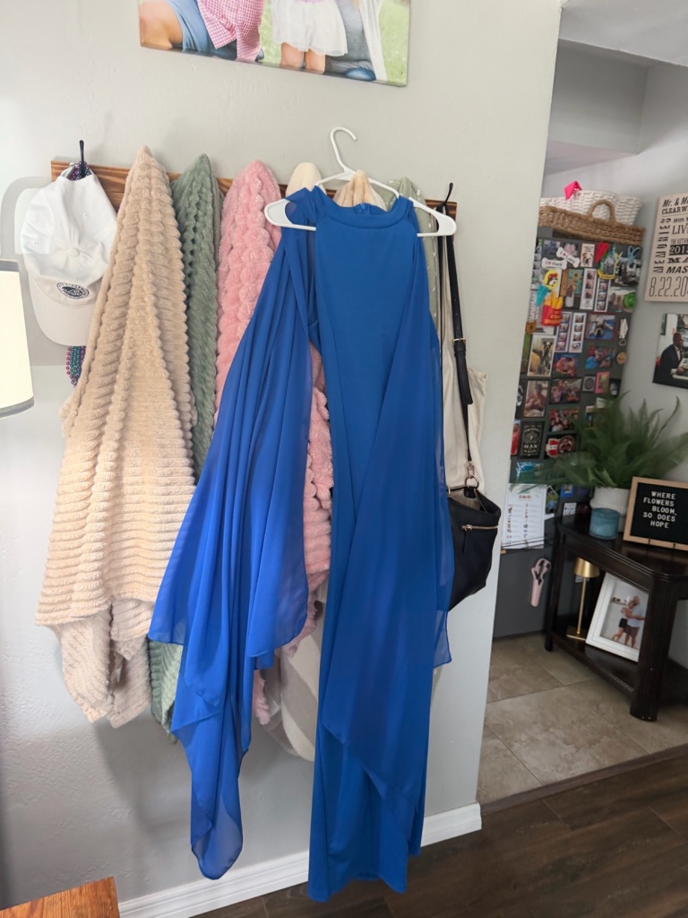 Royal Blue Flowing Evening Dress